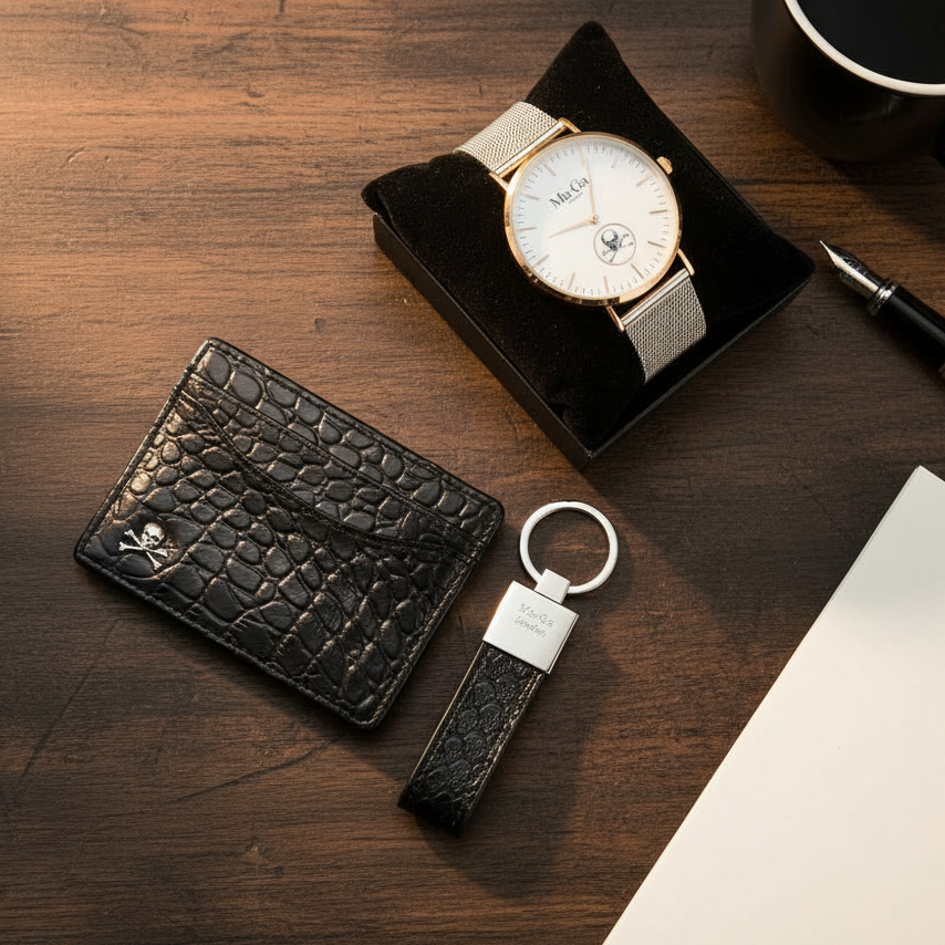 Kortaveski og lyklakippa Ma-Ga London + ÚR FRÍ GJÖF