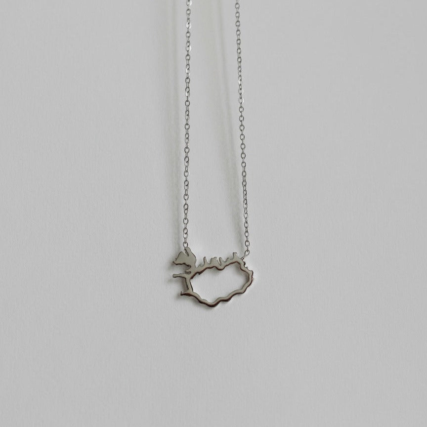 Ísland opið hálsmen