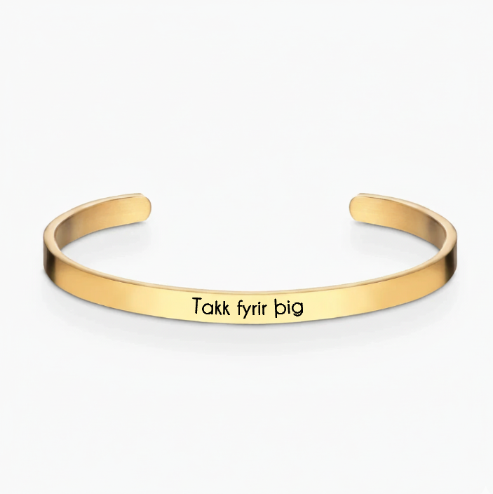 Takk fyrir þig - opið armband