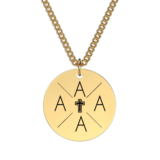 Hálsmen með 4 stafa einrit