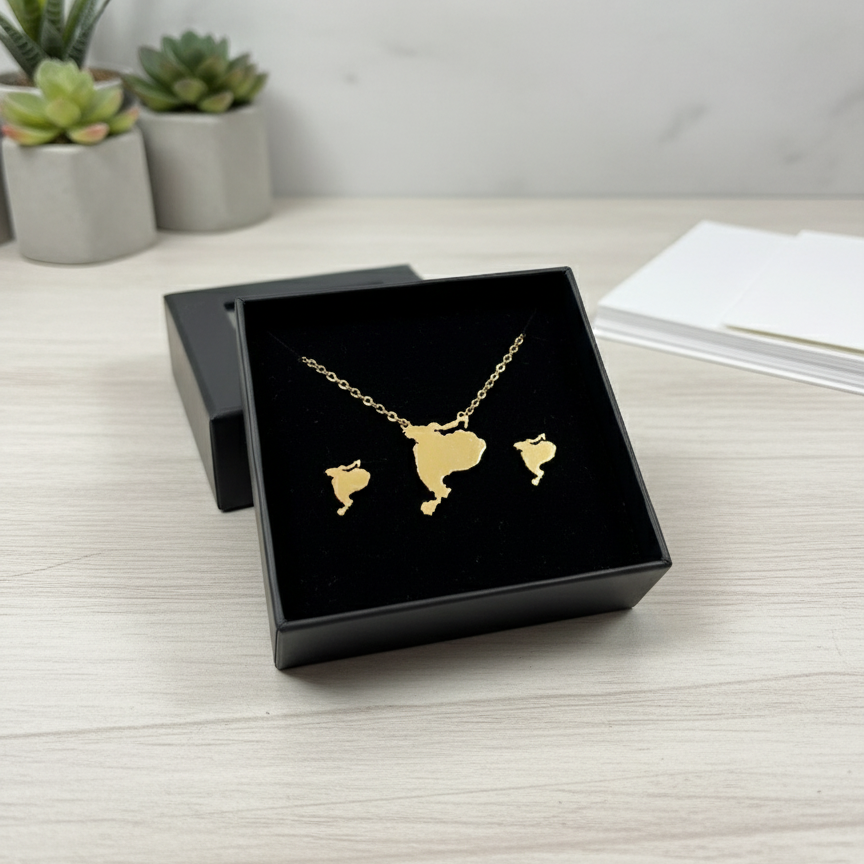 Vestmannaeyjar eyrnalokkar og hálsmen