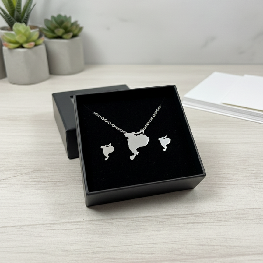 Vestmannaeyjar eyrnalokkar og hálsmen