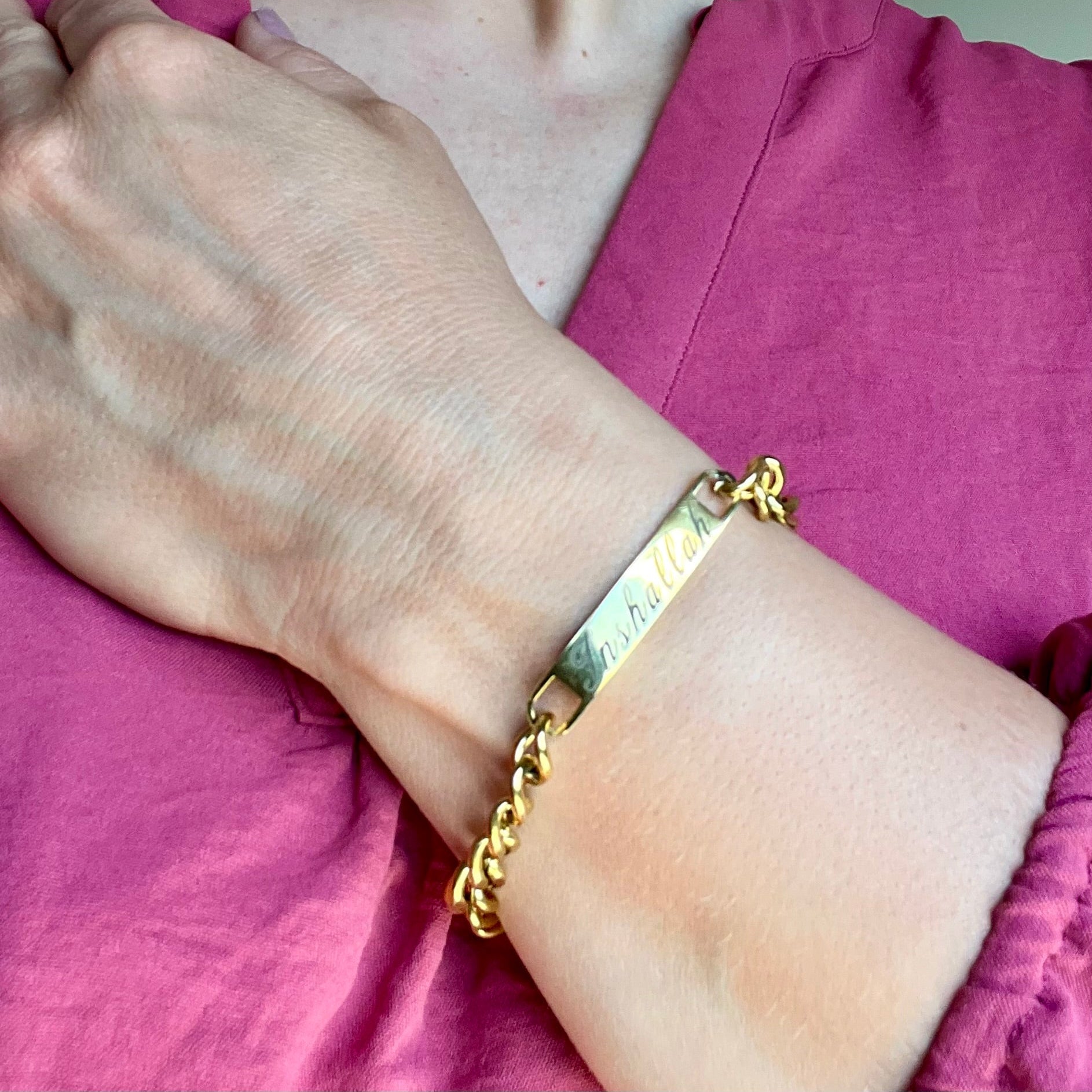 ID armband - þykkur