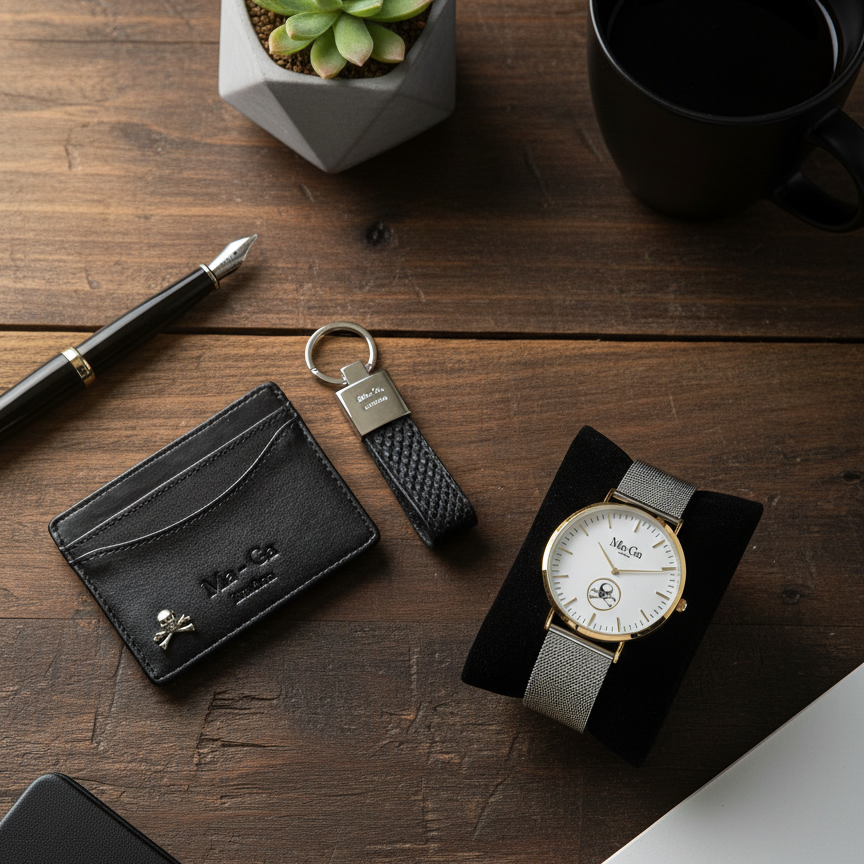 Kortaveski og lyklakippa Ma-Ga London + ÚR FRÍ GJÖF