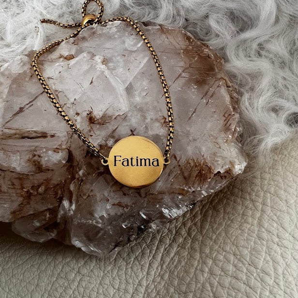 Gullfesti - stillanlegt diskarmband