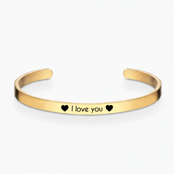 I love you - opið armband