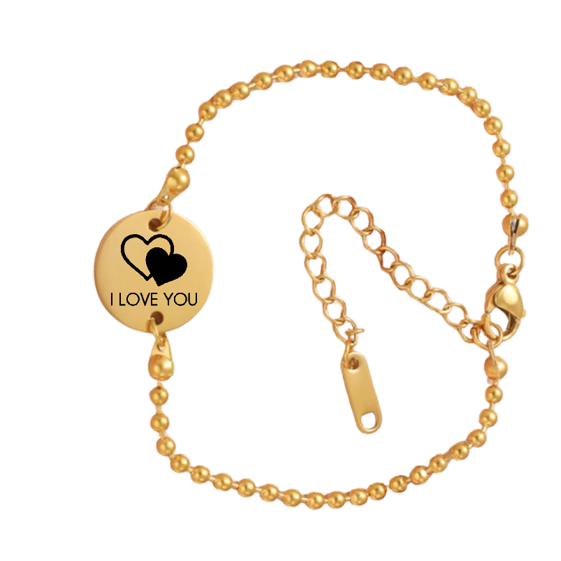 I love you diskarmband