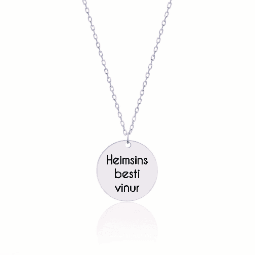 Heimsins besti vinur  -  hring hálsmen 24 Iceland