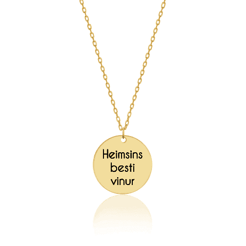 Heimsins besti vinur  -  hring hálsmen 24 Iceland