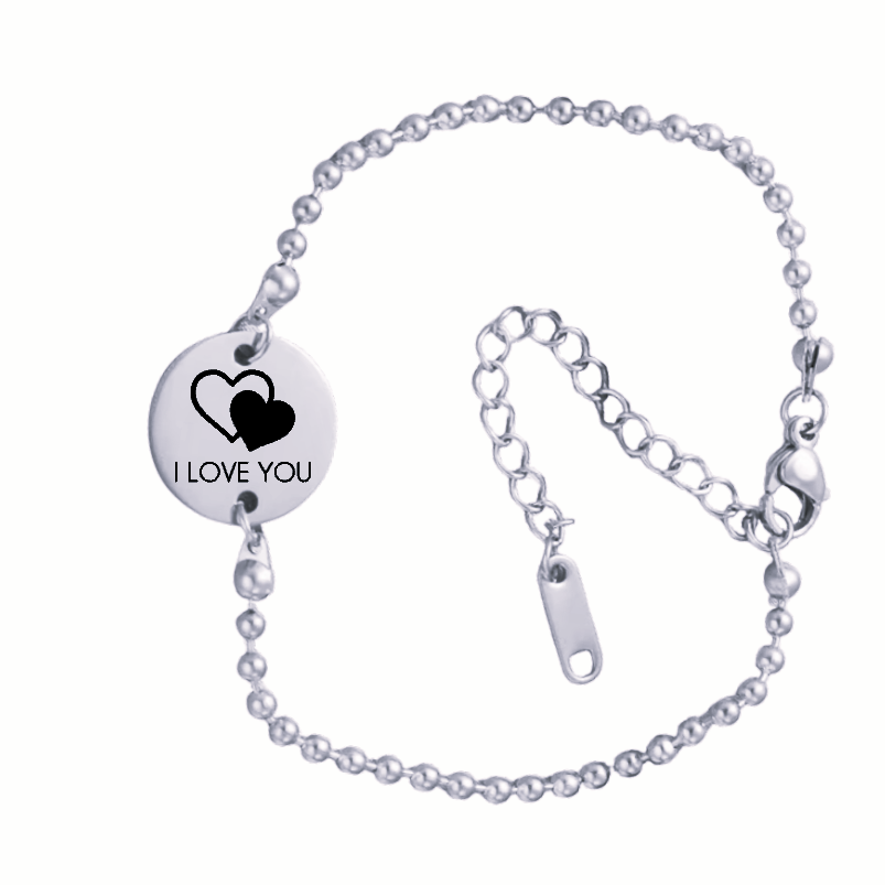 I love you diskarmband