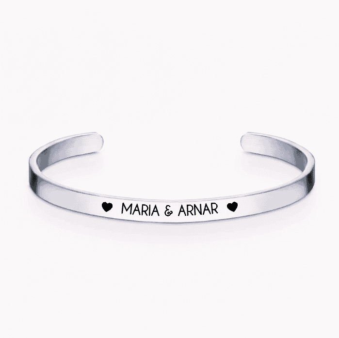 Ástararmband - opið armband 24 Iceland